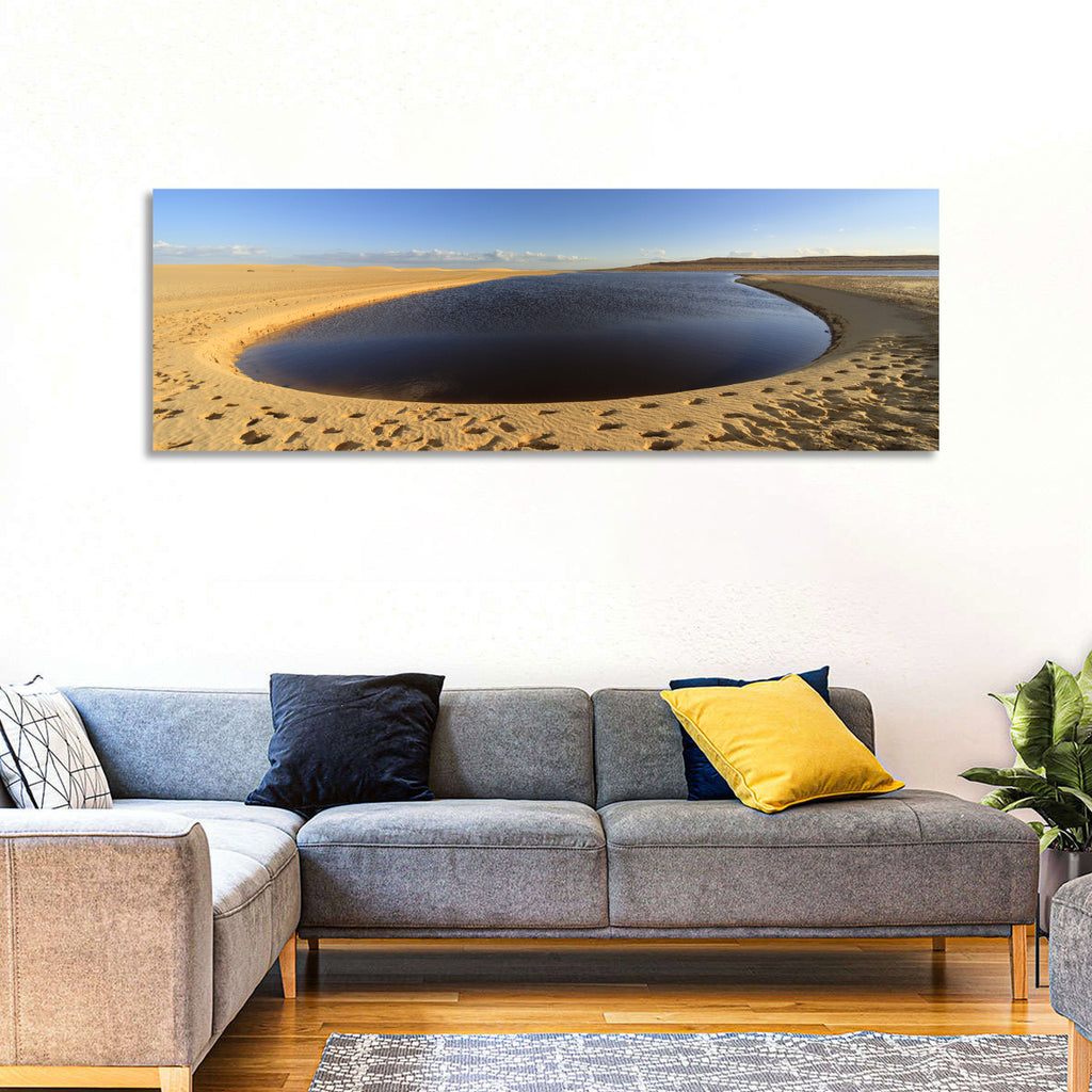 Fayoum Lake Footprints Wall Art