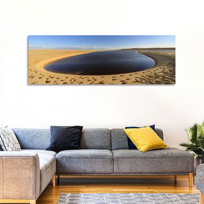 Fayoum Lake Footprints Wall Art