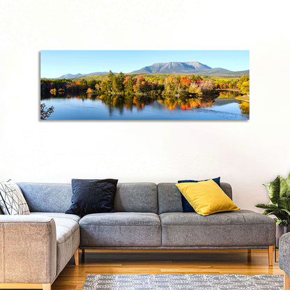 Mount Katahdin Autumn Reflection Wall Art