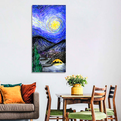 Starry Night Over Bethlehem Wall Art