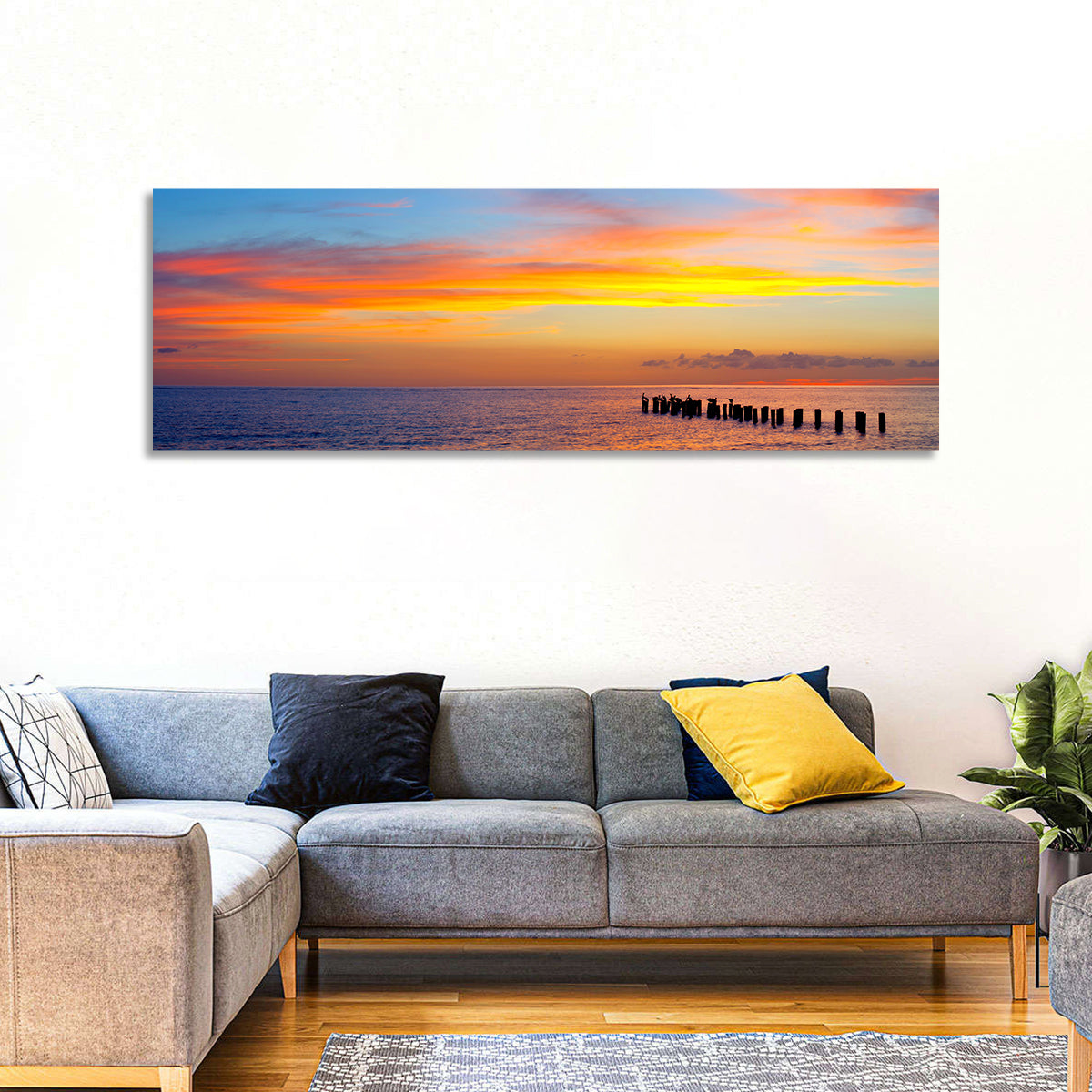 Naples Pier at Sunset Wall Art
