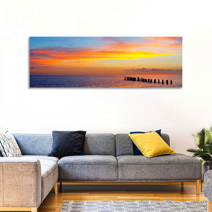 Naples Pier at Sunset Wall Art