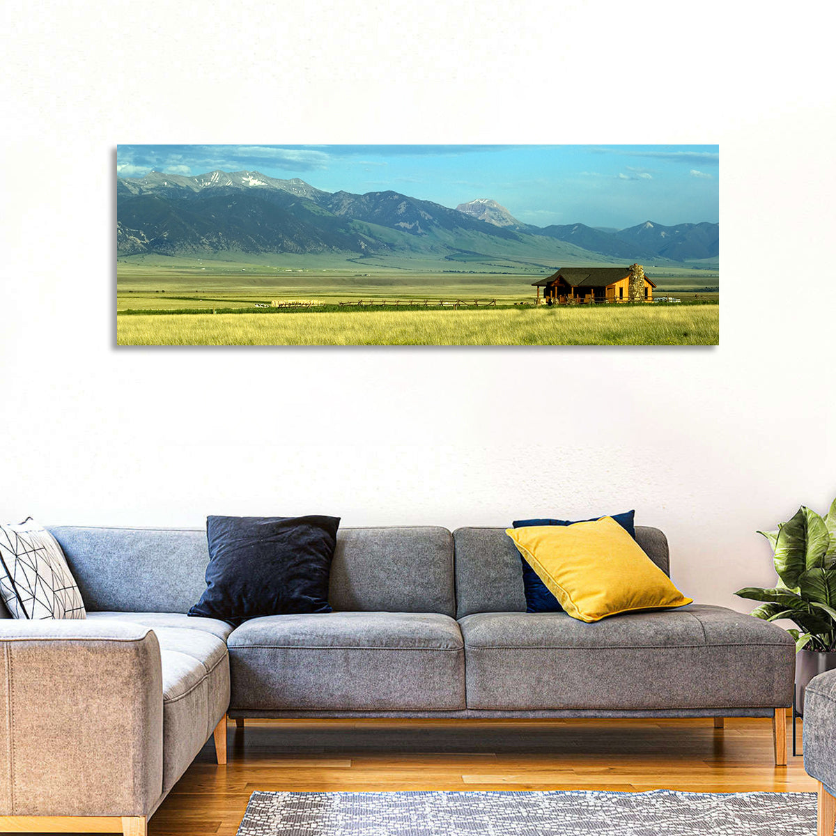 Montana Mountain Ranch Wall Art