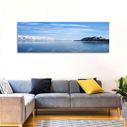 Lake Sevan in Winter Wall Art