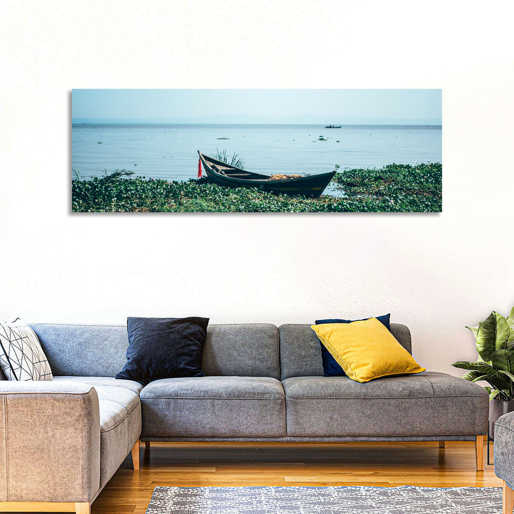 Red Ribbon Boat on Lake Victoria Wall Art