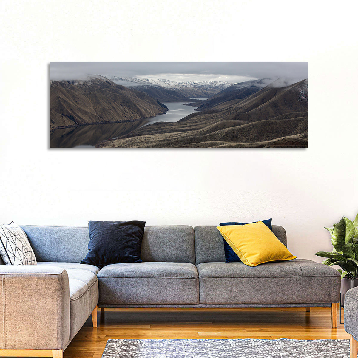 Snow-dusted Snake River Canyon Wall Art