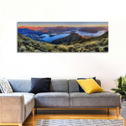 Wanaka Golden Hour Over Roys Peak Wall Art