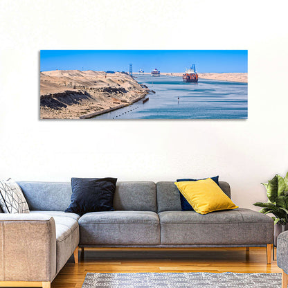 Suez Canal Container Ships Wall Art