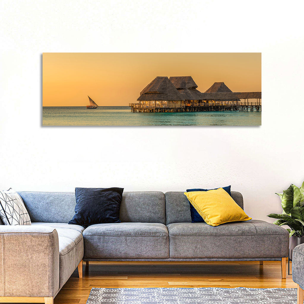 The Rock Restaurant Sunset Wall Art