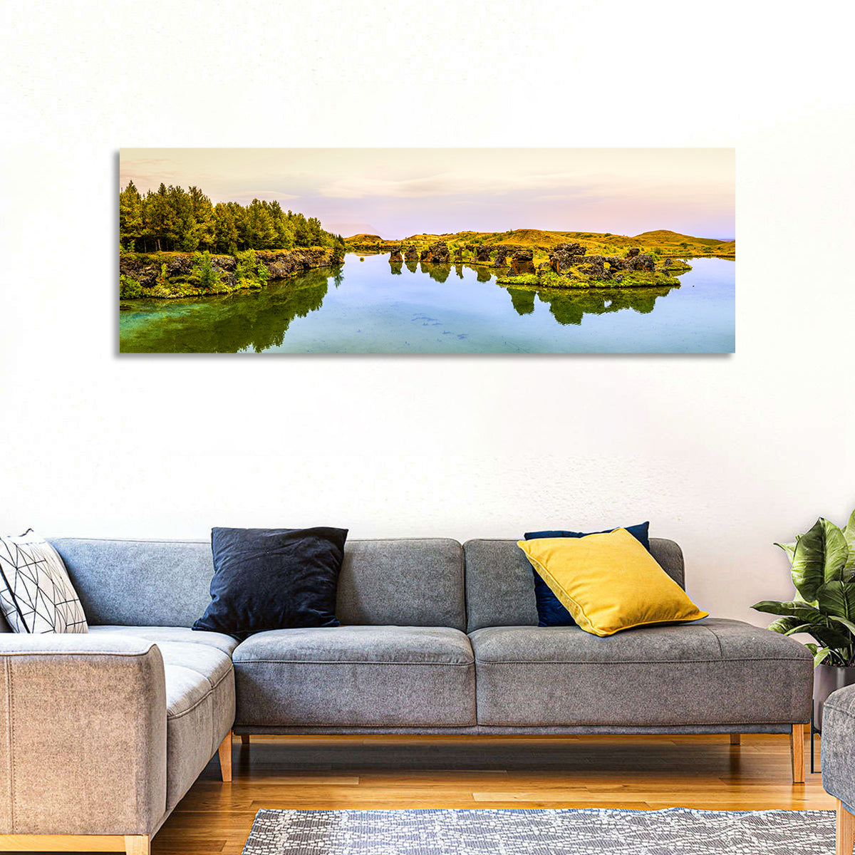 Lake Myvatn Reflections Wall Art