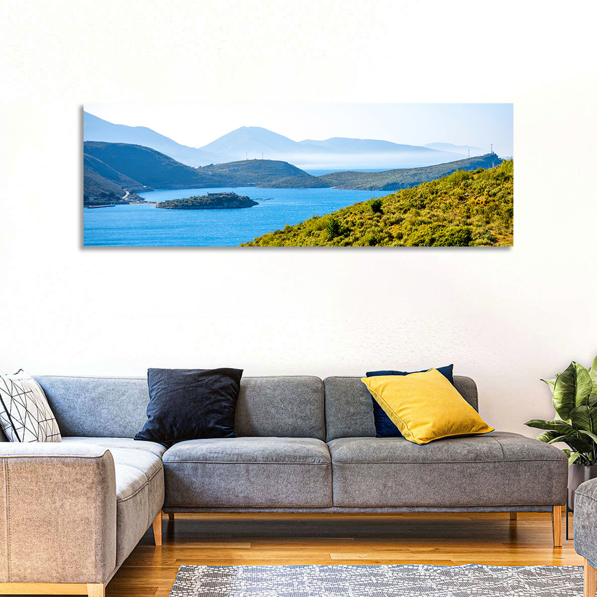 Porto Palermo Bay with Ali Pasha Castle Wall Art