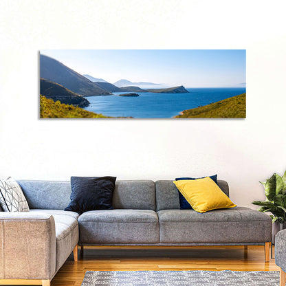 Coastal Cliffs and Lighthouse Bay Wall Art