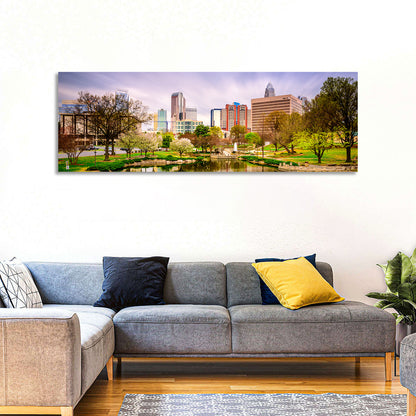 Charlotte Skyline at Marshall Park Wall Art