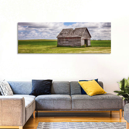 Old Shed in Farm Field Wall Art