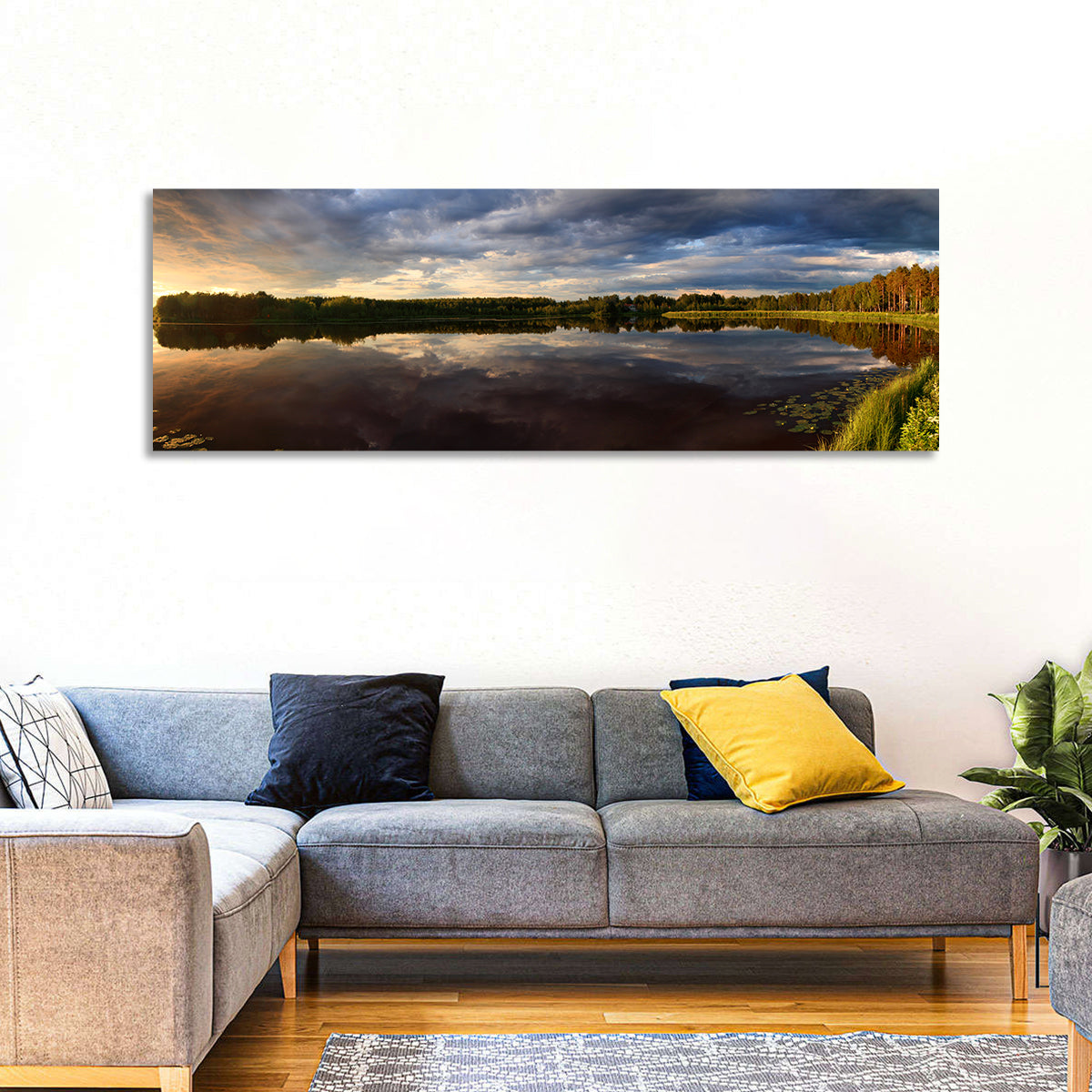 Finnish Lake Golden Hour Wall Art