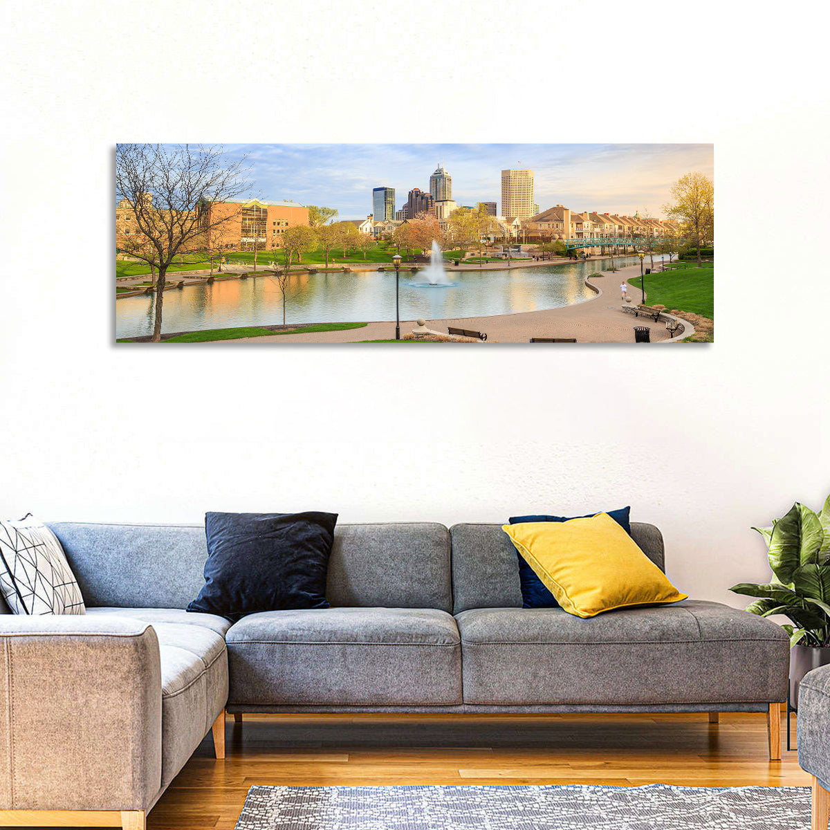 Indianapolis Central Canal Skyline Wall Art