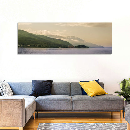 Ohrid Lakeshore Mountain View Wall Art