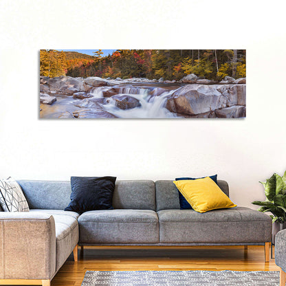 White Mountain Autumn River Wall Art