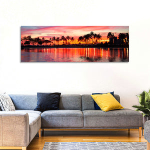 Hawaii Resort Sunset Wall Art