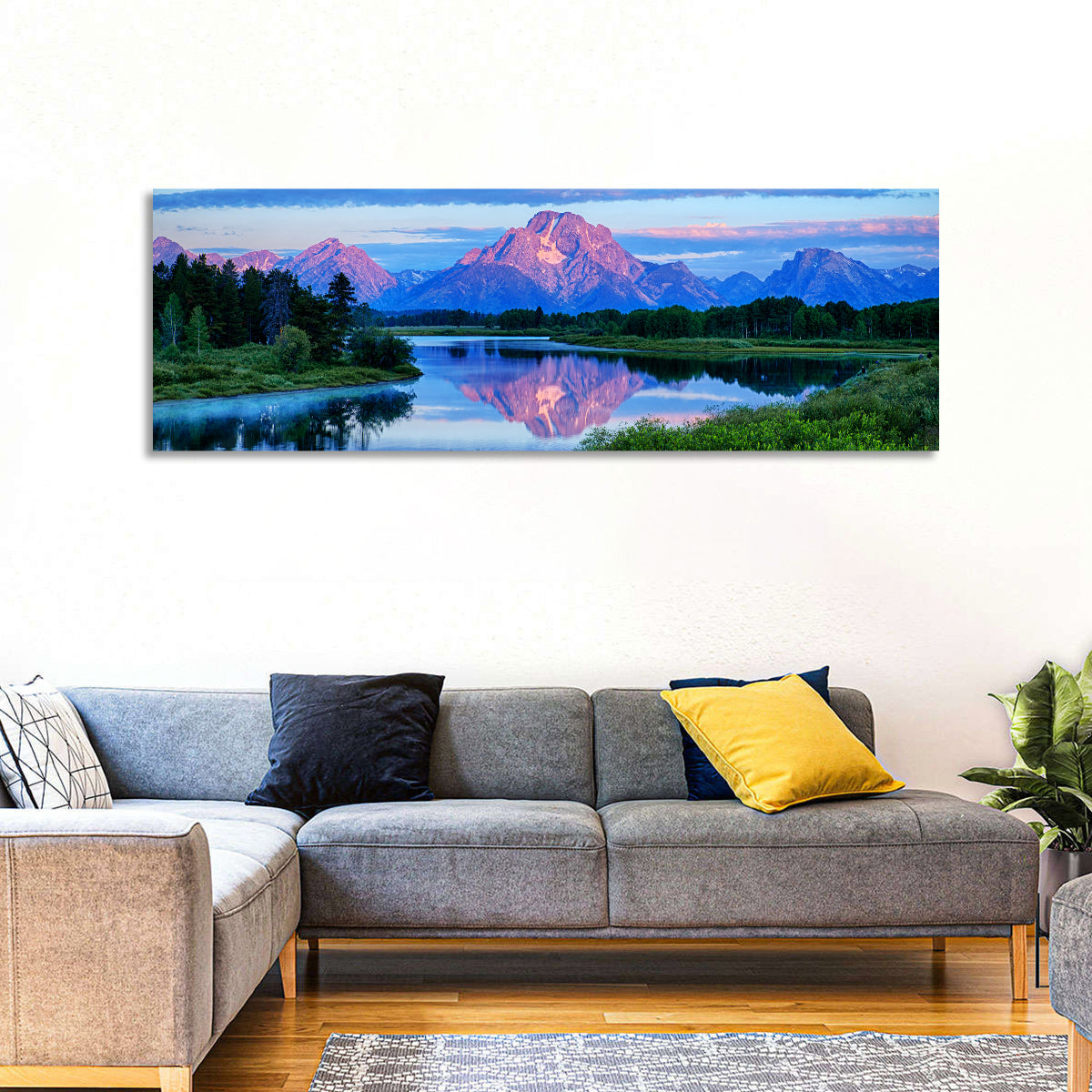 Oxbow Bend Dawn Reflection Wall Art