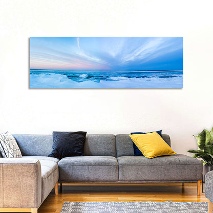 Frozen Blue Seascape Wall Art