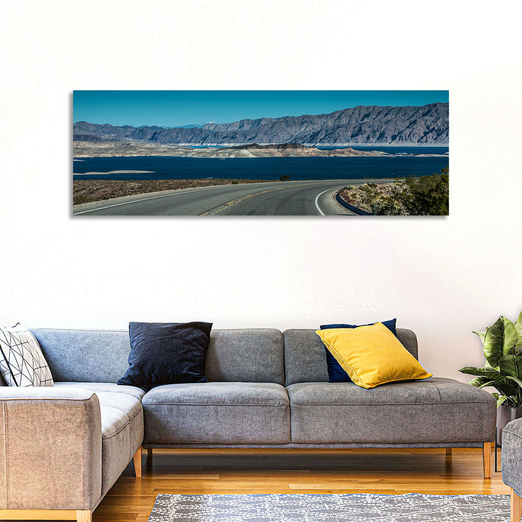 Lake Mead Curved Road Wall Art