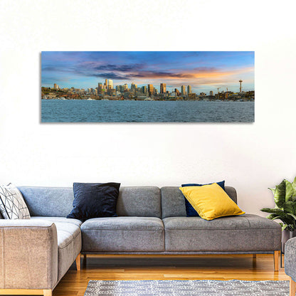 Seattle Skyline at Dusk Wall Art
