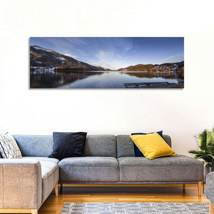 Fuschlsee Dock at Golden Hour Wall Art