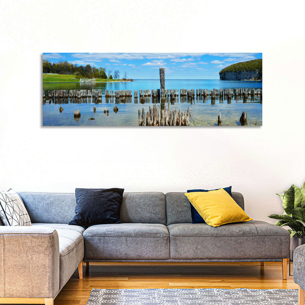 Big Bay De Noc Garden View Wall Art