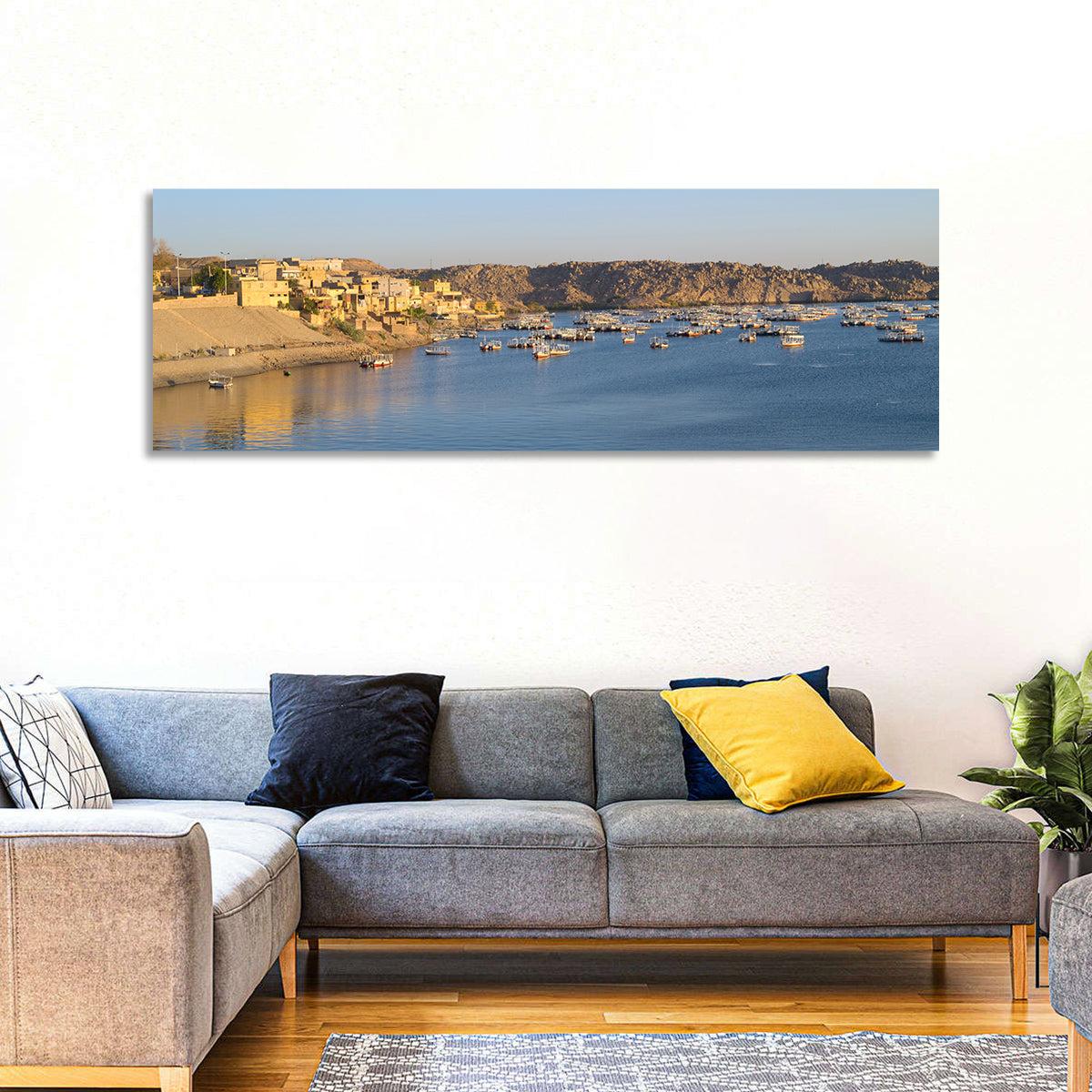 Lake Nasser Harbor View Wall Art
