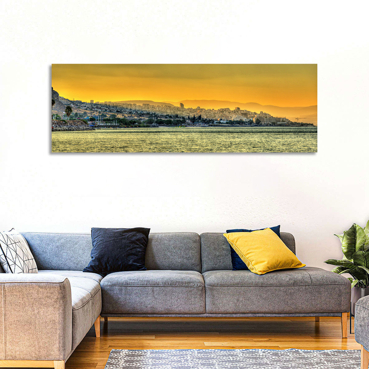 Tiberias from the Sea of Galilee Wall Art