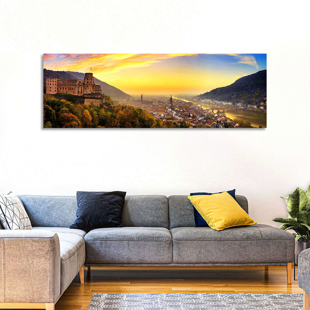 Heidelberg Castle at Dusk Wall Art