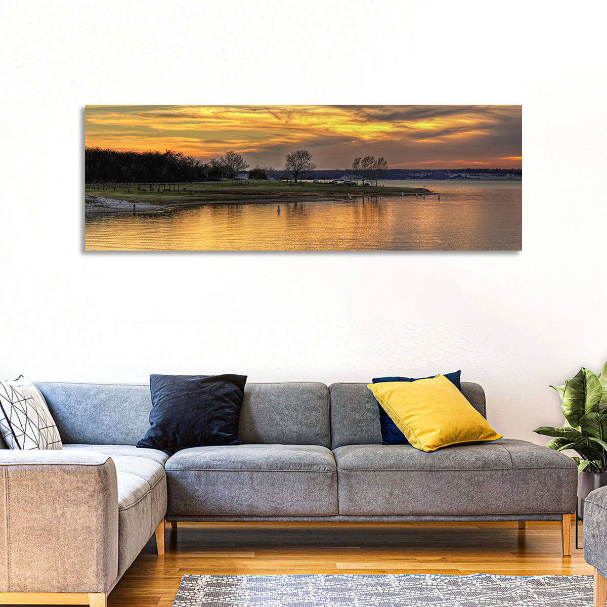 Lake Whitney Sunset Wall Art