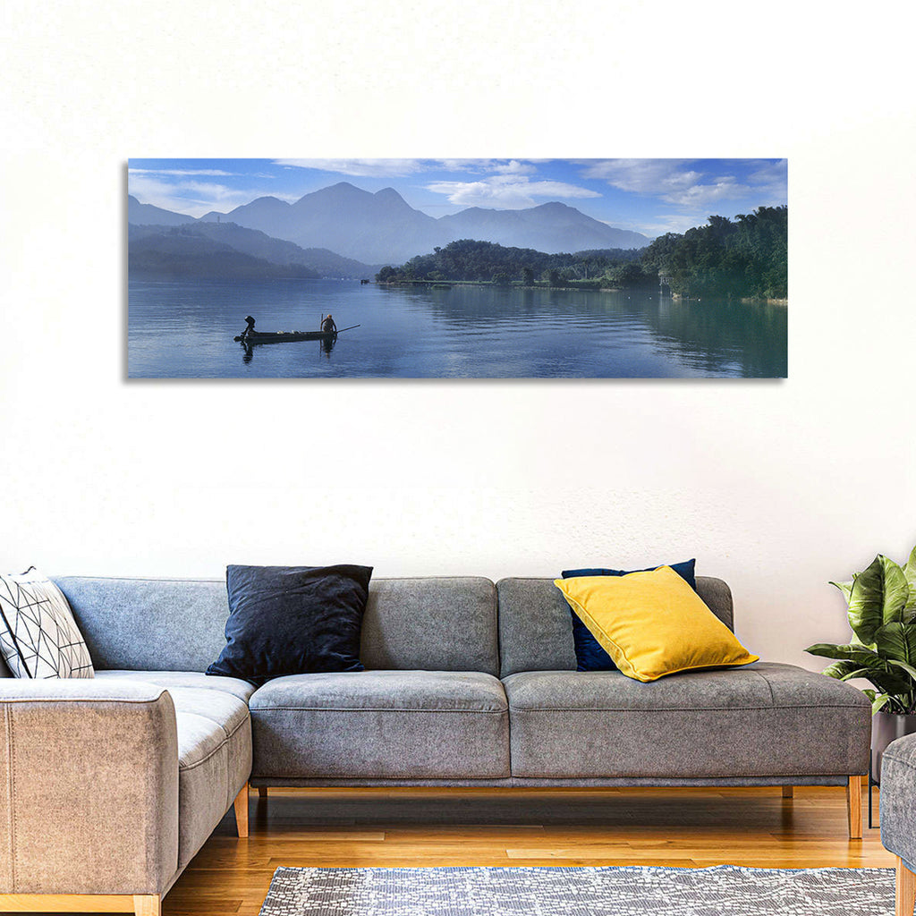 Sun Moon Lake Morning Mist Wall Art