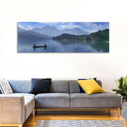 Sun Moon Lake Morning Mist Wall Art