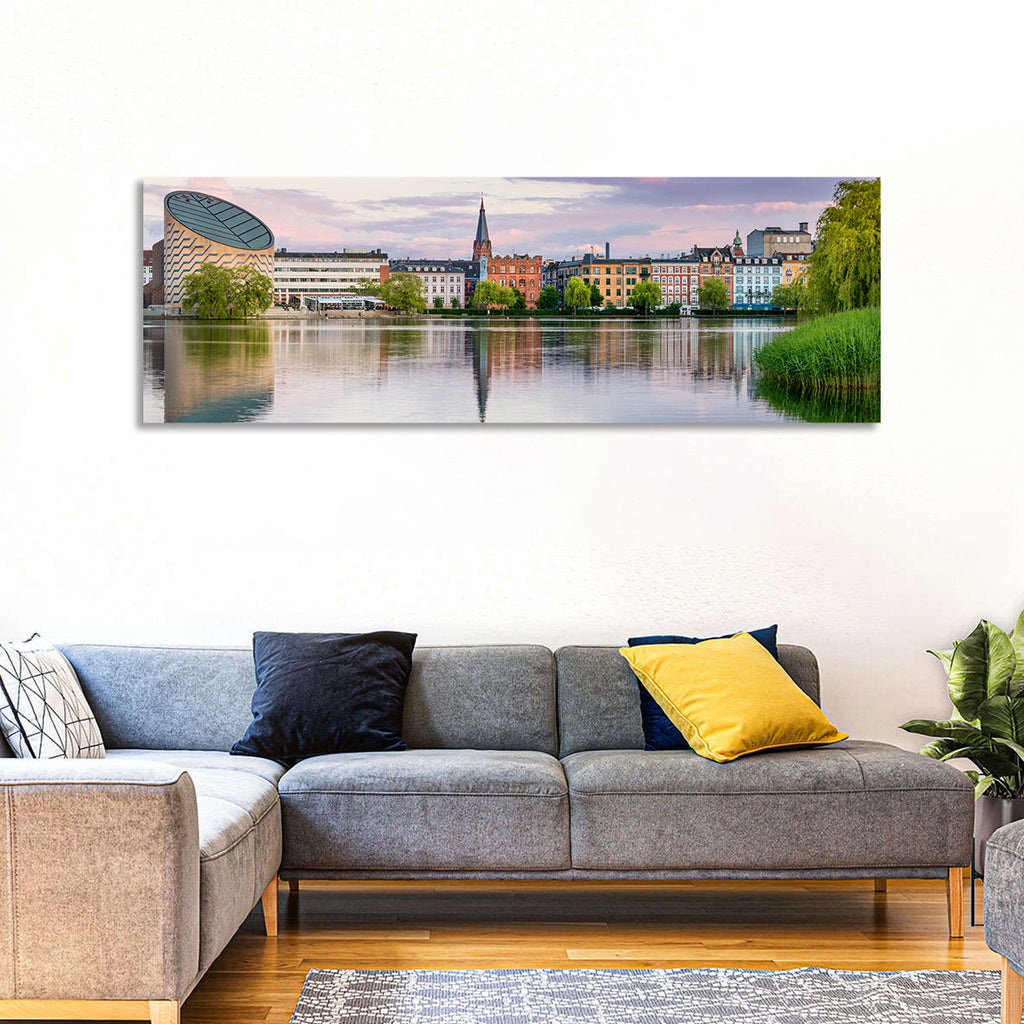 Copenhagen Lake at Sunset Wall Art