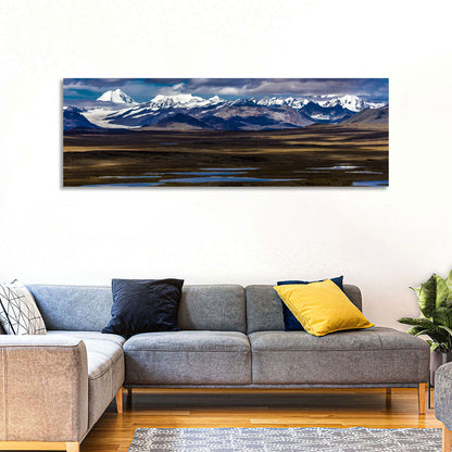 Mount Hess and Mount Debora with Wetlands Wall Art