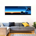 Private Jet Sunrise Wall Art