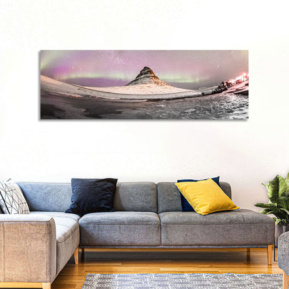 Aurora Over Kirkjufell Wall Art