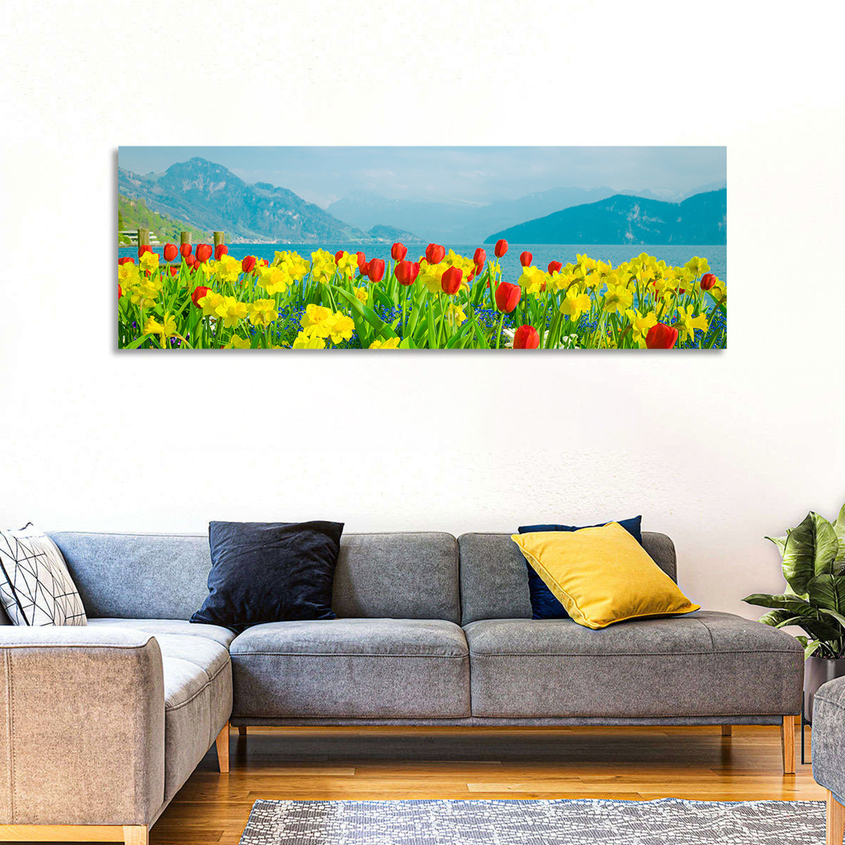 Lake Lucerne Daffodils Wall Art