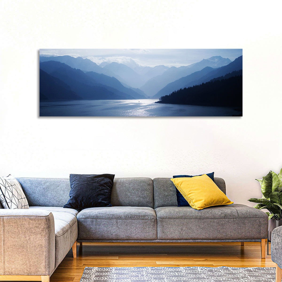 Xinjiang Lakeshore Serenity Wall Art
