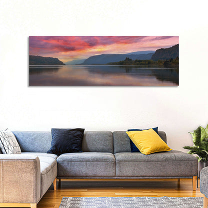 Sunrise Over River Gorge Wall Art