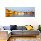 Lake Nasser Cruise Ship at Golden Hour Wall Art