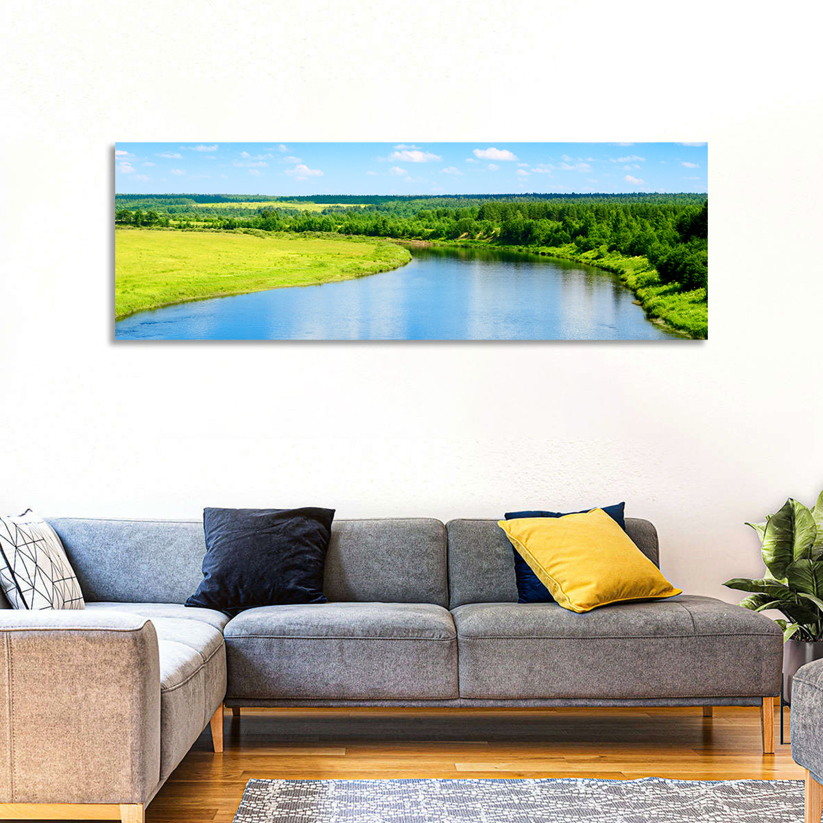 Blue River Meadow Wall Art