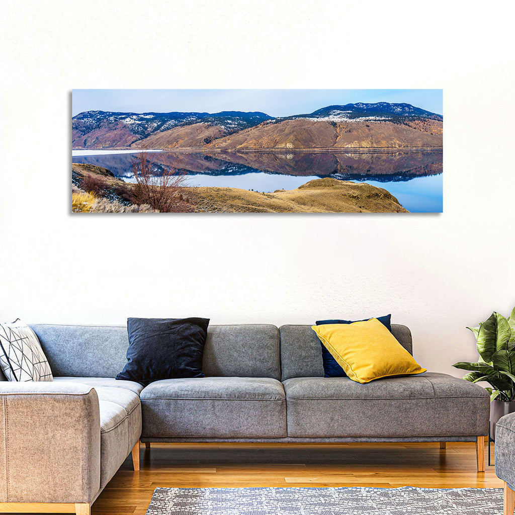 Kamloops Lake Mountain Reflection Wall Art