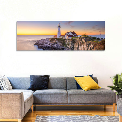 Portland Head Light at Dusk Wall Art