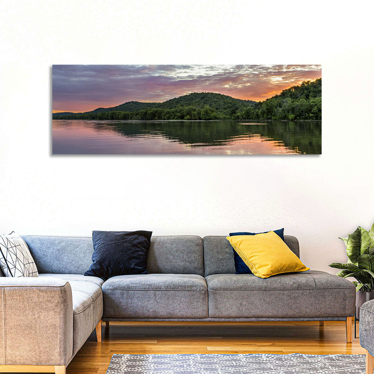 Ohio River Paden City at Dusk Wall Art