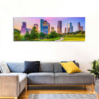 Houston Skyline at Dusk Wall Art