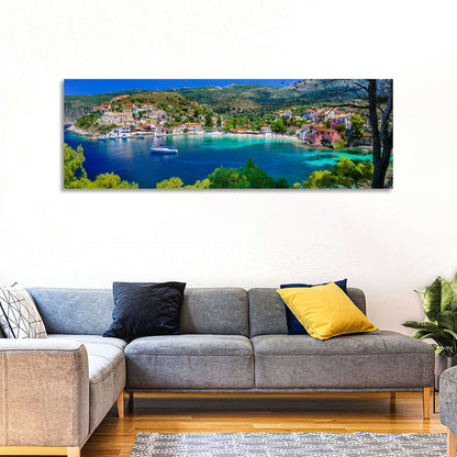Assos Village Harbor View Wall Art