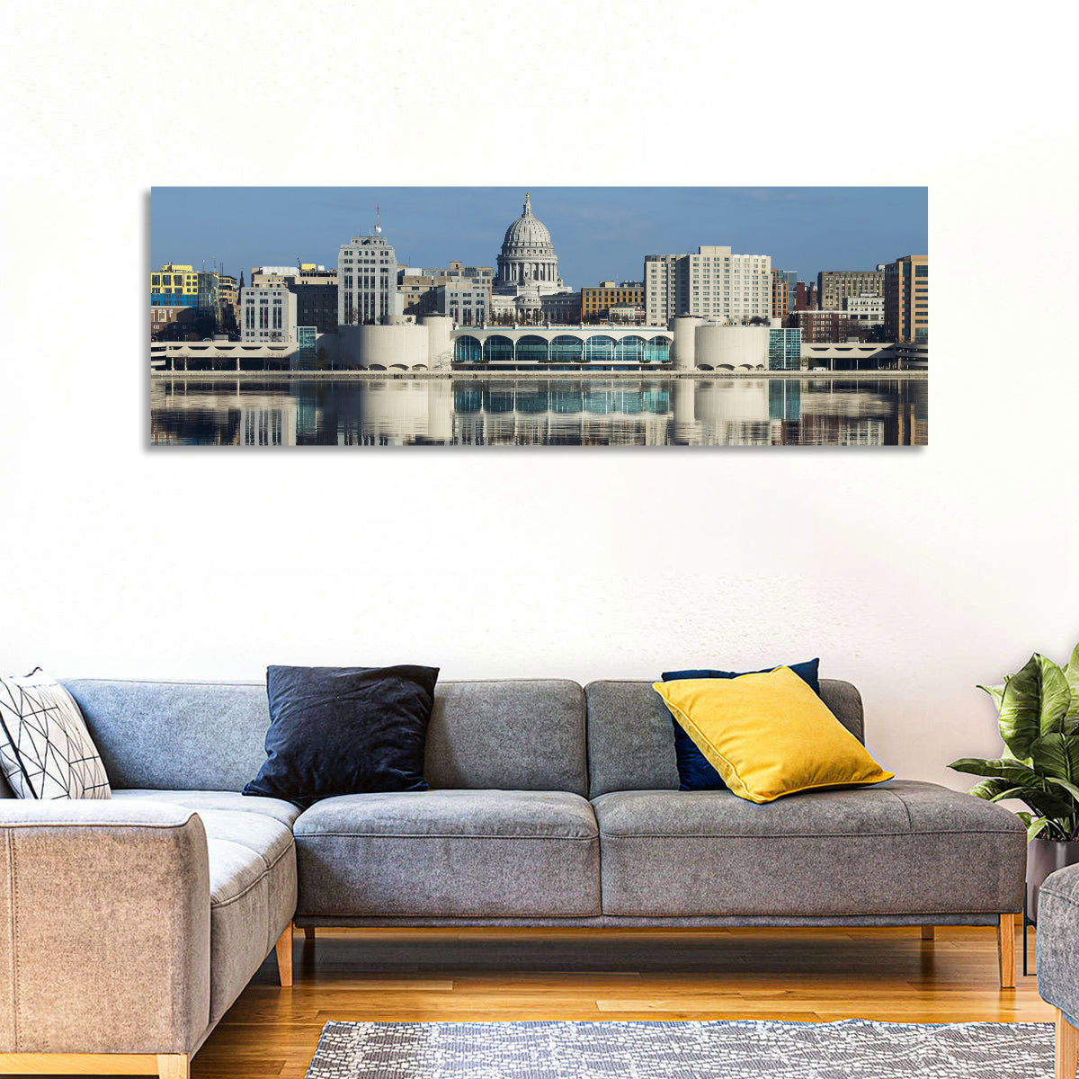 Madison Lake Monona Skyline Wall Art